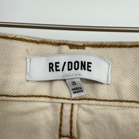 NEW! RE/DONE Size 23 90s Crop Low Slung Rinsed Birch Denim Jeans $275 msrp I11-6 - Picture 4 of 11